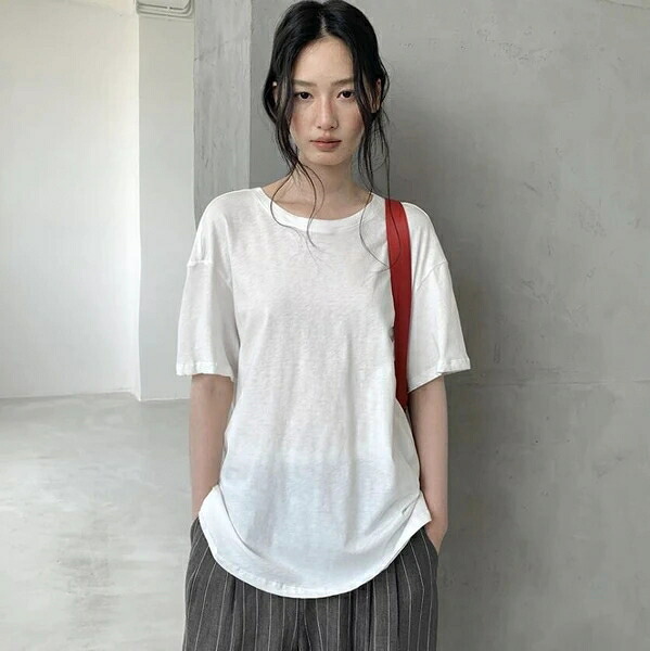 トップス レディース Tシャツ プルオーバー 無地 短袖 4色 韓国風 夏新作|ドレミファソラ・ねこ