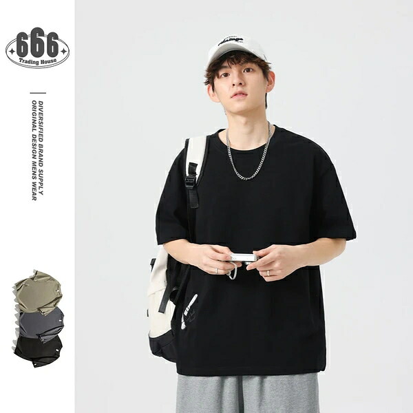 Tシャツ トップス 半袖 春夏新作 カジュアル 韓国風 ローグ 男女通用 メンズ 男 ファッション|ドレミファソラ・ねこ