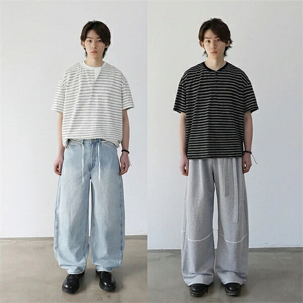 春夏新作 男女通用 アウトドア 半袖 ストライプ メンズ スポーツ トッブス Tシャツ|ドレミファソラ・ねこ