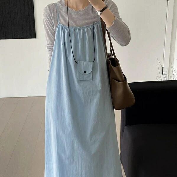 レディース トップス 衣装 ロング丈 キャミソール 限りない 2色 春夏新作