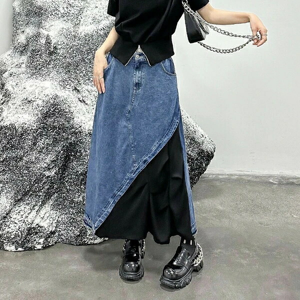 レディース スコート ボトムス 韓国風 ジーンズスコート 春夏新作 3色