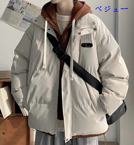 コートフード付き 無地 厚手 保温 ゆったり 男女兼用 ファッション BQ5748｜ドレミファソラ・ねこ