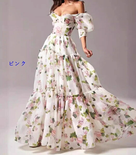 衣装 花柄 好いたらしい 半袖 レディース 流行り物 BQ5136