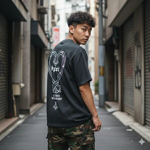 ブラッシュポンチプリント半袖Tシャツ(5月納品)【春夏新作商品】|ドレミファソラ・ねこ