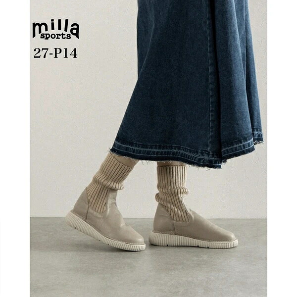 【25AW】4E delight of sole コンフォートニットブーツ (27 p-14)