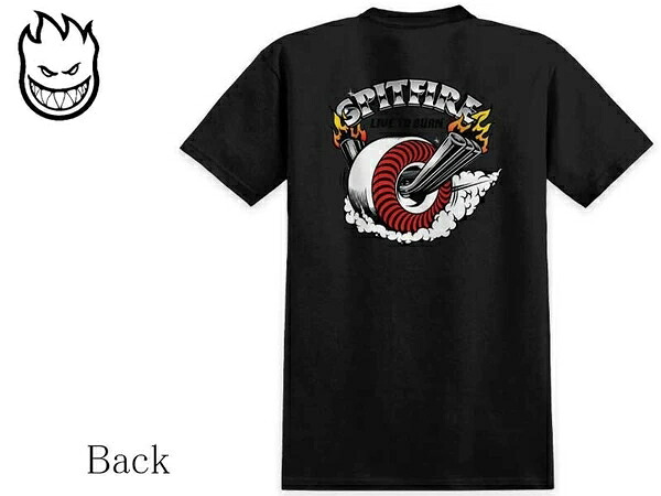 SPITFIRE BURNOUT S/S T-SHIRT　22224｜ドレミファソラ・ねこ