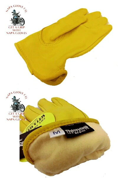 NAPAGLOVE 800TL GOLD DEERSKIN DRIVER　EXTRA WARM THINSULATE 22021｜ドレミファソラ・ねこ 11,023円
