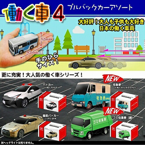 楽天市場 6個セット Toyota トヨタ 公式 働く車 プルバックカー 実車 チョロq ゼンマイ ゼンマイ式 動く カー Car 車 リアル ミニチュア ミニカー 模型 おもちゃ パトカー ハイエース 日産 プリウス ヤマト トラック ゴミ収集車 コンビニ トラック Pirates Shop 楽天