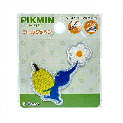 白ピクミンさま専用 楽天市場】INA【ピクミン Pikmin 刺繍 シールワッペン 白