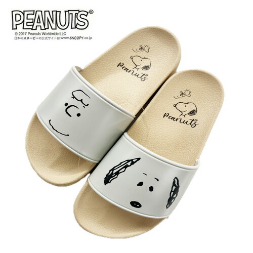 スヌーピー　サンダル　スリッパ　白 Sleeping Snoopy & Panda & Deformed swoosh flip flops soft