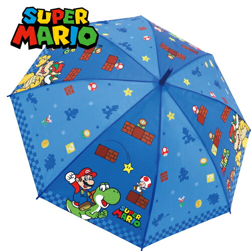 楽天市場】JP【SUPER MARIO キッズ ジャンプ 傘 55cm ボーダー BK