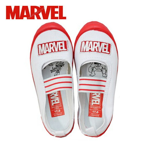 【Marvel　マーヴェル　上履　3020　15～19cm 】男の子　子ども　スニーカー　こども　キャラクター グッズ　男児　小学校　習い事　シューズ　上靴　子ども靴　バレーシューズ スクール 園児 うわぐつ 袋付き　上履き　マーベル　スパイダーマン　アイアンマン画像