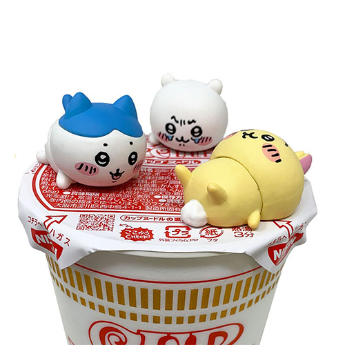 3種セット ちいかわ ハチワレ うさぎ ぬーどるストッパー フィギュア ぷち インテリア 置物 キャラクター ナガノ かわいい カップ 蓋 Twitter 人気ブランドの新作 ヌードル Line ミニ なんか小さくてかわいいやつ 癒やし 手乗り ねこ スタンプ ゆるかわ