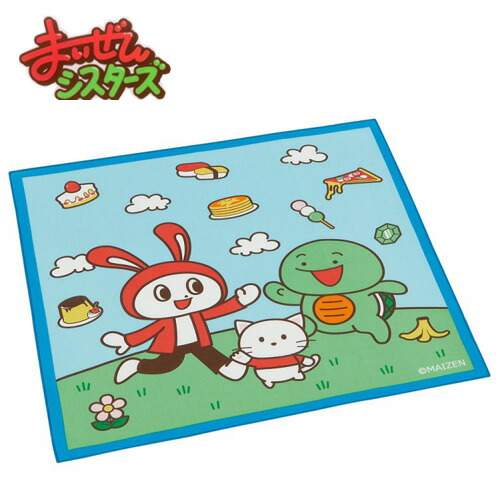 SK まいぜん シスターズ ランチクロス 日本製 幼稚園 子ども キャラクター グッズ 小学生 通園 通学 食事 クロス 包み マイクラ 弁当 給食 ぜんいち ご飯 ランチ minecraft ランチョンマット 【受注生産品】 メイルオーダー マイッキー マイキー お弁当 マット