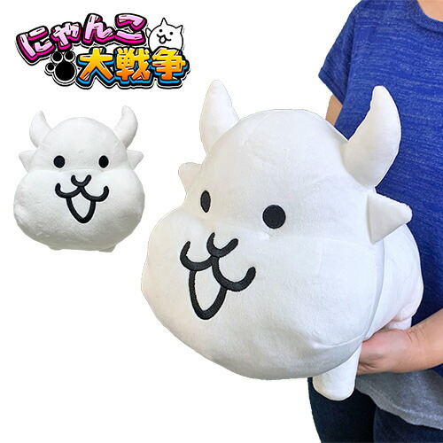 夜空 にゃんこ大戦争 ぬいぐるみ 大きい BIG がま口 ジッパー 小物入れ 