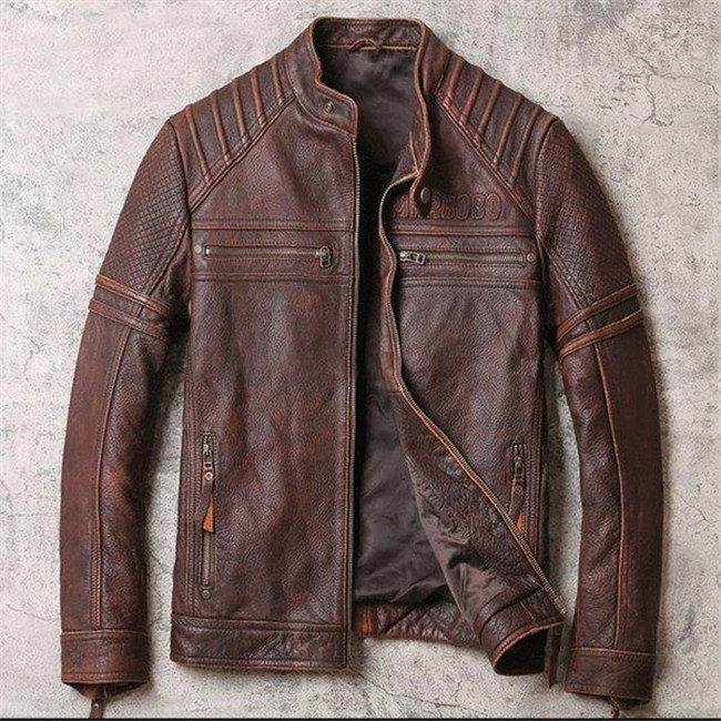 春秋冬 本革ジャケット カッコイイ ライダースジャケット ファッション 革ジャン レザーコート カジュアル防風牛革製ジャケット|facial salon RAPPORT