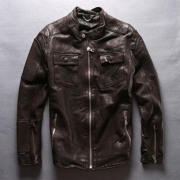 メンズファッション レザージャケット 羊革ジャケット ラム革 ライダーメンズ 羊革バイクジャケット ライダースジャケット バイクウェア お洒落 ファッション|facial salon RAPPORT