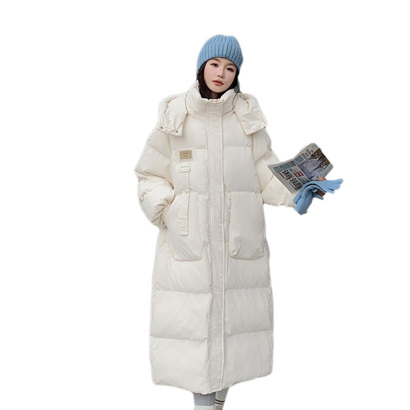 ダウンジャケット レディース ロングコート 冬服 厚手 ダウンコート 上品 中綿コート カジュアル 膝丈 アウター ダウン Aライン 着痩せ 綿服 シンプル キルティング 防寒 防風 暖かい 上品 スタンドカラー おしゃれ 通学 通勤