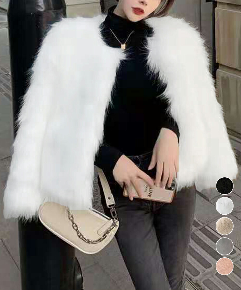 エコファーコート ファージャケット 冬服 レディース もこもこ フェイクファーアウター 高見え 暖かい 中綿入りコート ショート丈羽織り ふわふわ 秋冬韓国 上品 83FYMEI-001