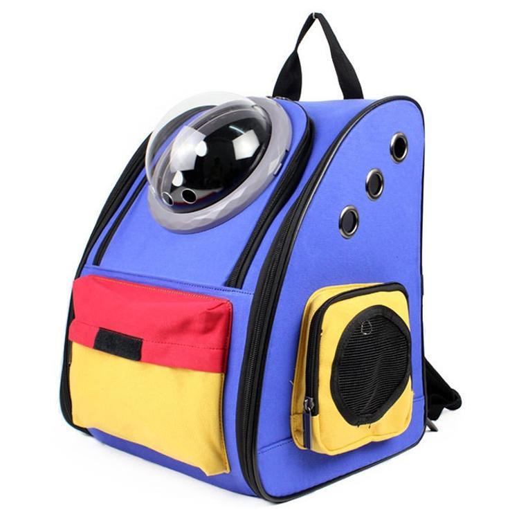ペットキャリーバッグ 小型犬用 子犬用 子猫用 バックパック トートバッグ コントラスト配色 カジュアル ペット キャリア スリングバッグ キャリーケース