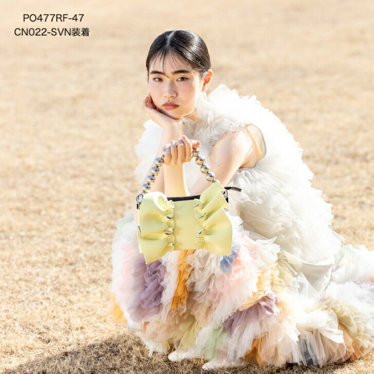 【Rapture ラプチャー】-PO477RF-XL ネイプルズ ラッフル ポシェットウォレット-XL大きさ