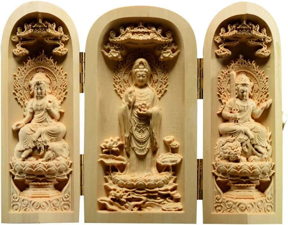 楽天市場】○【扉型 観音開き 千手観音】高さ約100-105mm 極上繊細彫り