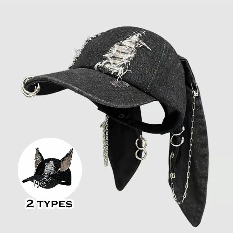 Hashtag DDD Y2K兎耳 ウィング付き トップス 00s Hashtag DDD Y2K兎耳