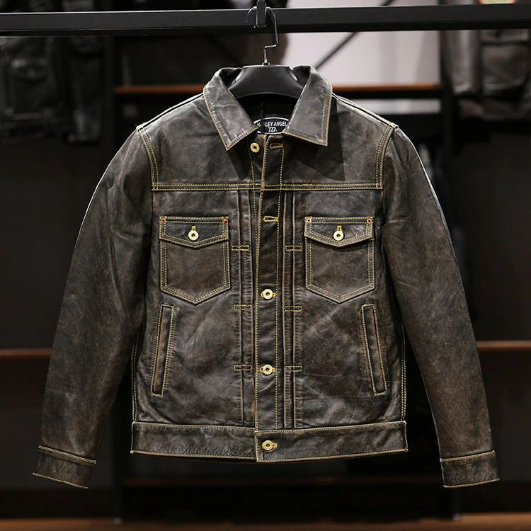 秋冬ライダース レザージャケット 牛革 カウハイド 507アメカジ