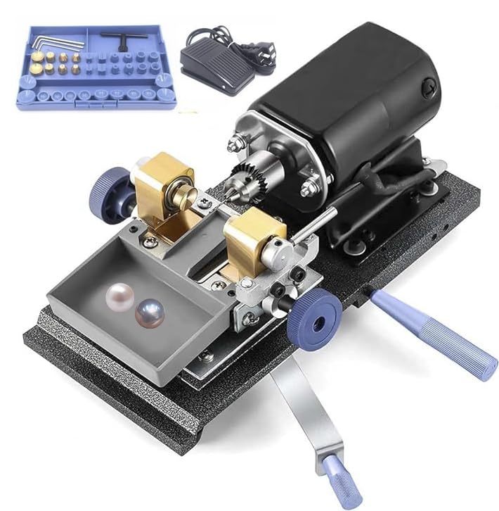 真珠ドリル パールドリル 真珠穴あけ機 ビード穿孔機 500~18000rpm/分 ビード5-35mm 110V/450W パール穴開機 穴あけツール 小型