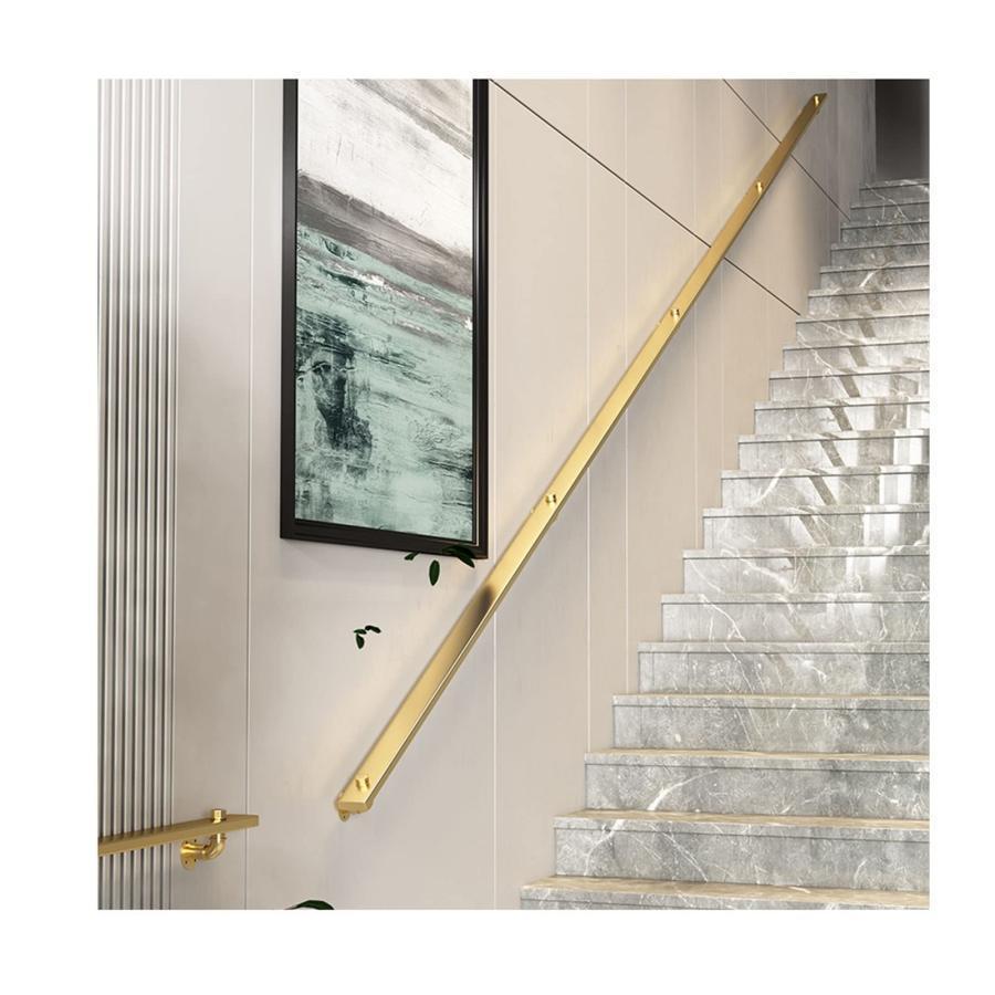 : Gold 階段安全手すり : 1ft/30cm) (色 階段用手すり手すり手すり壁取り付け装飾レール屋内ステップ用手すりの取り付けが簡単、
