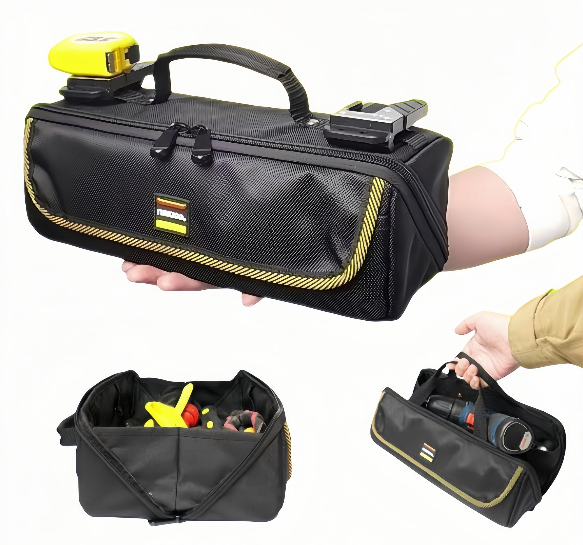 工具バッグ 技術者用ツールバッグ 電気技師ツールバッグ 整備工具収納ポーチ 大容量ツール収納バッグ 多目的ツールロールバッグ
