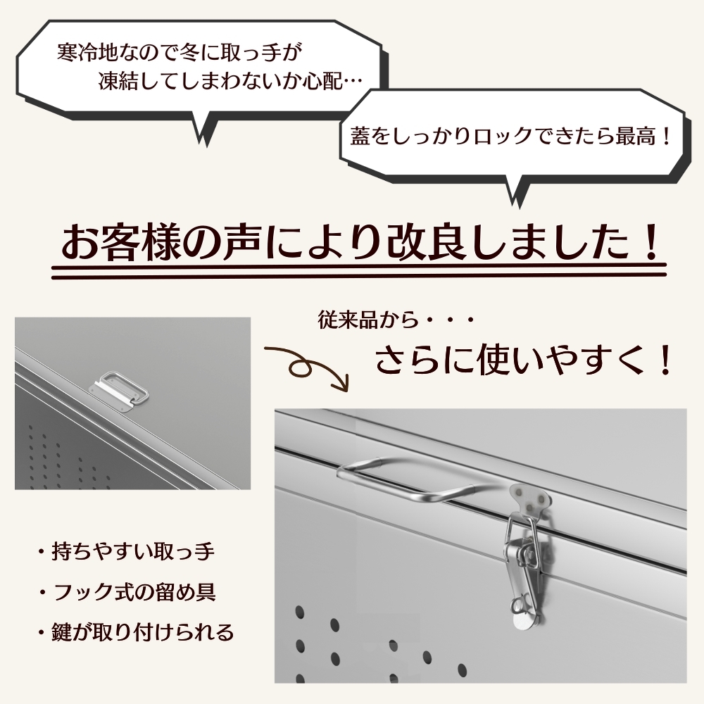 ゴミ箱 ステンレス 屋外 ダストボックス 大容量 大型 カラスよけ ゴミ