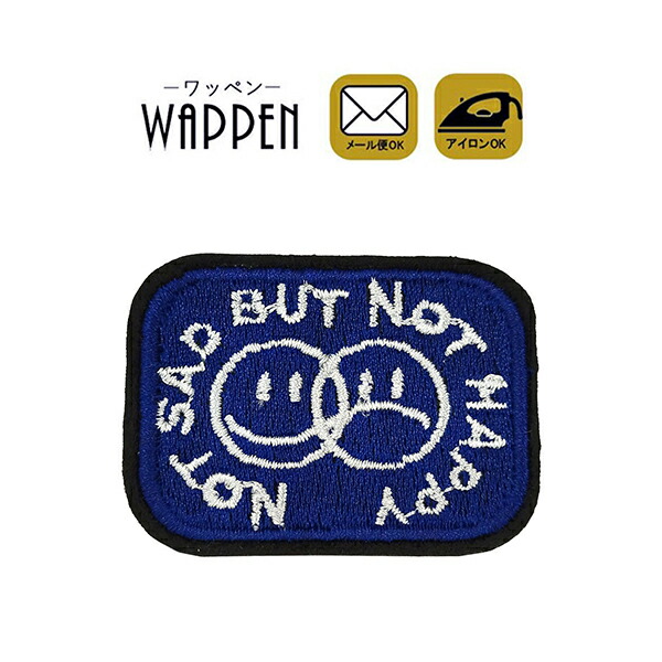 楽天市場】ワッペン アイロン接着 Good 文字 にこちゃん 顔文字