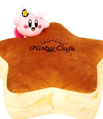 【未開封品】 何はさておき引き札 星のカービィ Kirby Cafe 挙げ句のはて一賞 ふわふわワープスターパンケーキ 座蒲団