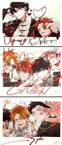 映画 ギヴン 海へ ポラロイド風カード 全3枚セット キヅナツキ描き下ろし 前売り ムビチケ 購入特典画像