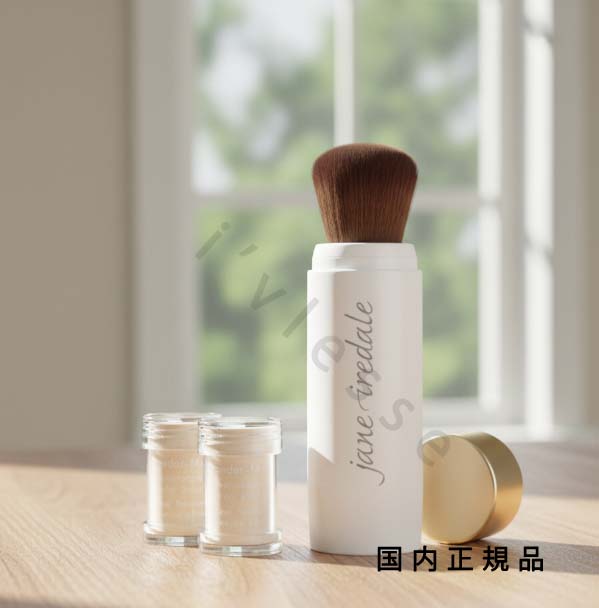 （１０時までのご注文当日発送）（休業日除く）国内正規品　ジェーン･アイルデール（JANE IREDALE）Powder-Me サンスクリーンパウダー SPF30/PA+++ 2.5g&times;2(専用ブラシ付き)｜i&rsquo;vlesse