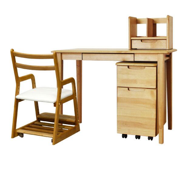 学習デスクセット PCデスク 学習机 椅子 チェア ワゴン 卓上 本棚 引き出し 木製【SET】ERIS KIDS DESK + BS + WA + LIFE (WH) 4SET インテリア おしゃれ 家具 入学祝い isseiki 44,824円