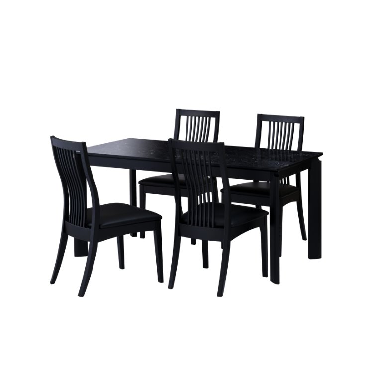 安心の定価販売 ダイニングテーブルセット モダン モノクロ スタイリッシュ テーブル チェア Set Balet Dining 5set Dt Dcx4 Bk Bk Bk Bk 101 新生活 インテリア おしゃれ 家具 送料無料 Isseiki 魅了 Lexusoman Com