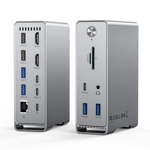 MacbookPro/Air専用14-IN-2ドッキングステーションTypecDock3画面モードトリプルディスプレイ対応MST機能4K@60HzHDMIポート100W出力10GbpsUSB-AポートUSB-Cポート