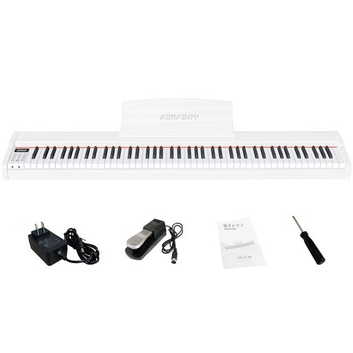 新品KIMFBAY 電子ピアノ ハンマーアクション 88鍵盤 木製 子供 初心者 Amazon | 【ハンマーアクション 電子ピアノ】KIMFBAY 電子ピアノ