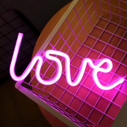 iceagleネオンライトLOVEネオンサインLEDネオン管雰囲気作りUSB/バッテリー作動LEDライト壁掛アートステージパーティー居酒屋ホテルビーチ誕生日カフェ喫茶店など装飾ライト(ピンク)画像