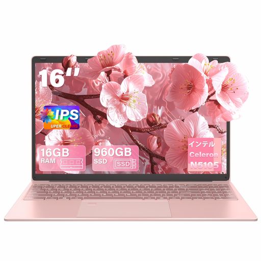 ノートパソコン【Win11Pro/MSOffice2019搭載】16インチFHD(1920*1200)IPSCeleronN5105(2.0-2.9Ghz)DDR416Gカメラ付き大画面ノートパソコンWiFiBT5.0