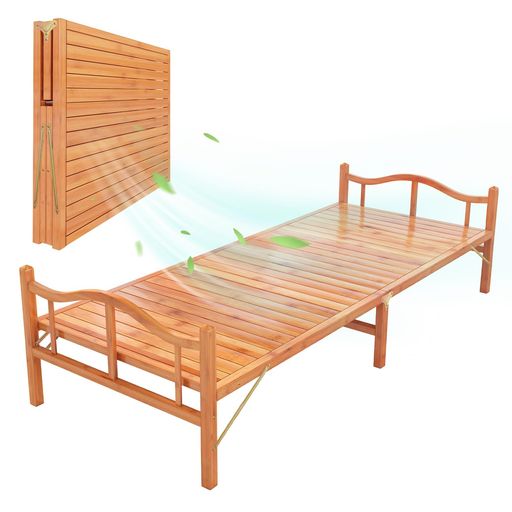 楽天市場】【組立不要】折りたたみベッド 横幅80cm 竹庭 ベッド ベッド