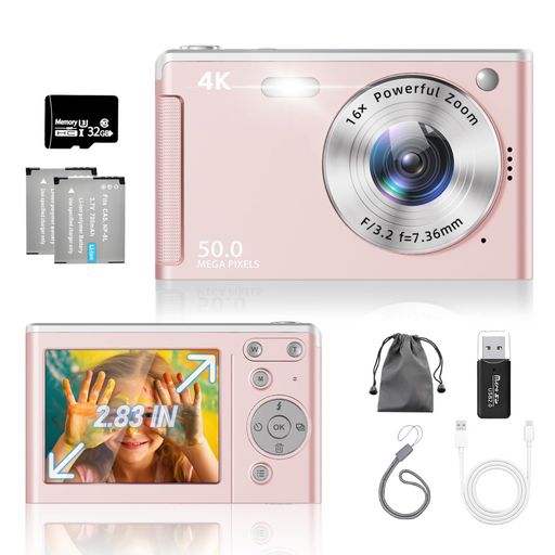 デジカメ【4K動画撮影、アップグレードされた真の50MP画像】デジタルカメラ Amazon | デジカメ【4K動画撮影、アップグレードされた真の50MP