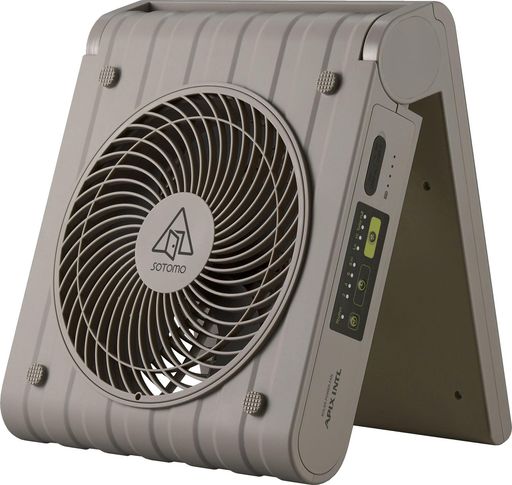 ソトモ(Sotomo)アウトドア送風機ソーラーパワーファン2グレイッシュ(GY)APF570 PCアクセサリー-パソコン・周辺機器-その他