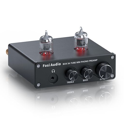 Fosi Audio BOX X4フォノプリアンプ&ヘッドフォンアンプ 6J1真空管搭載 MMターンテーブル用蓄音機用プリアンプ レコードプレーヤー用プリアンプ ボリューム・ベース・トレブルコントロール付&hellip;｜Raspberry Market