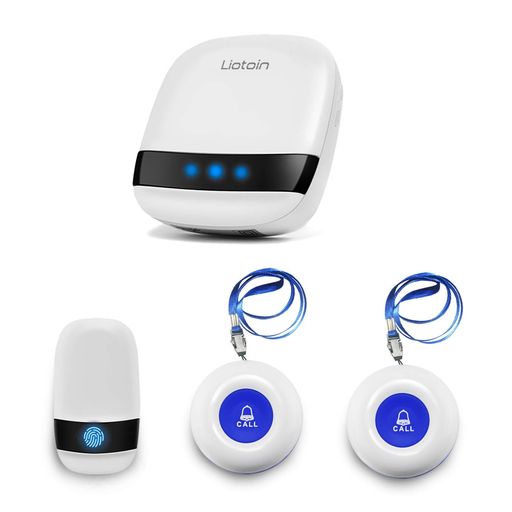 LIOTOIN呼び出しベル介護用【受信機1個+送信機3個セット】ワイヤレス家庭用呼び出しチャイムナースコールインターホン工事不要コードレスチャイム家庭用介護用呼び鈴施設病院増設可能