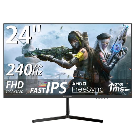 XUNDEFINED24インチゲーミングモニター240Hz1msフルHD(1920x1080)FASTIPSパネル非光沢126%sRGB300cd/m2HDR10FreeSync対応スピーカー内蔵ブルーライト軽減