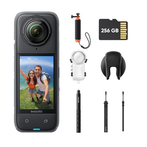 Insta360 X4-8K雨合羽360度写真器、4K広角映像、見えない自撮り棒成り行き、着脱式水晶体かばい立て、135分の年代順の継続映画化能力のあるな蓄電池、人工知能学まとめ上げる、手ブレ手を加える、運動競技/旅する/アウトドア向け - 見えない…