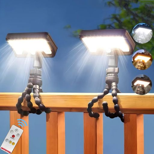 人感センサーライト屋外ソーラー防水太陽光充電リモコン付きソーラーライト三脚付き92LEDUSB充電可3段階調色3つ知能モード太陽光発電IP65防水防塵自動点灯設置簡単防災省エネ電気代0